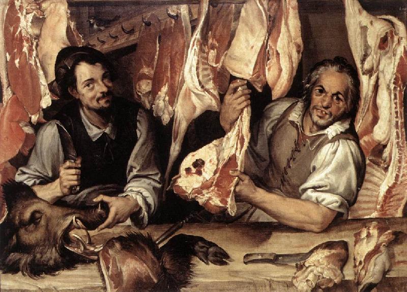 PASSEROTTI, Bartolomeo The Butcher's Shop a China oil painting art